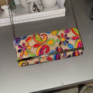 Multicolor Clutch Bag